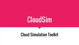 CloudSim  Cloud Simulation Toolkit  Agenda  Introduction - Cloud Computing &amp; Cloudsim.