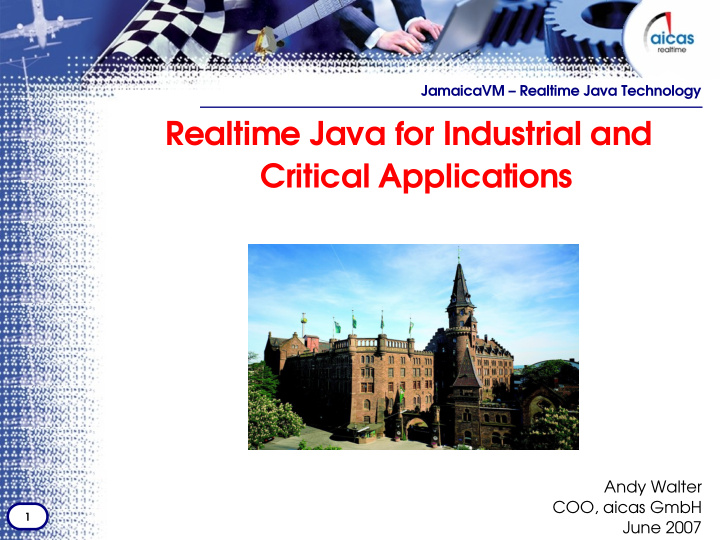 realtime java for industrial and critical applications