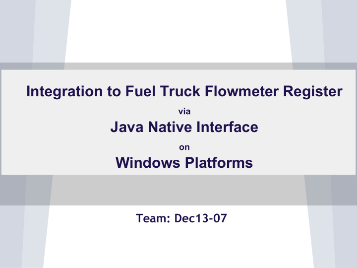 integration to fuel truck flowmeter register via java