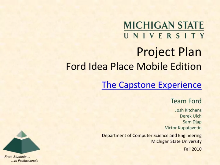project plan