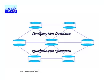 Lana  Abadie, March 2004  Content   Objectives   DB Design Methodology   Readout network