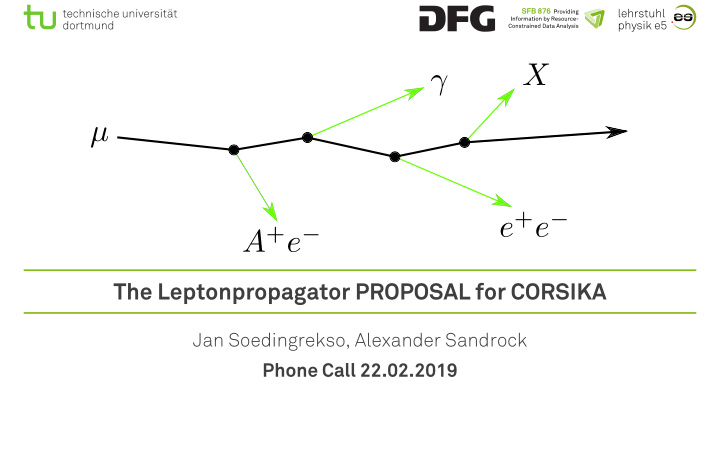 the leptonpropagator proposal for corsika
