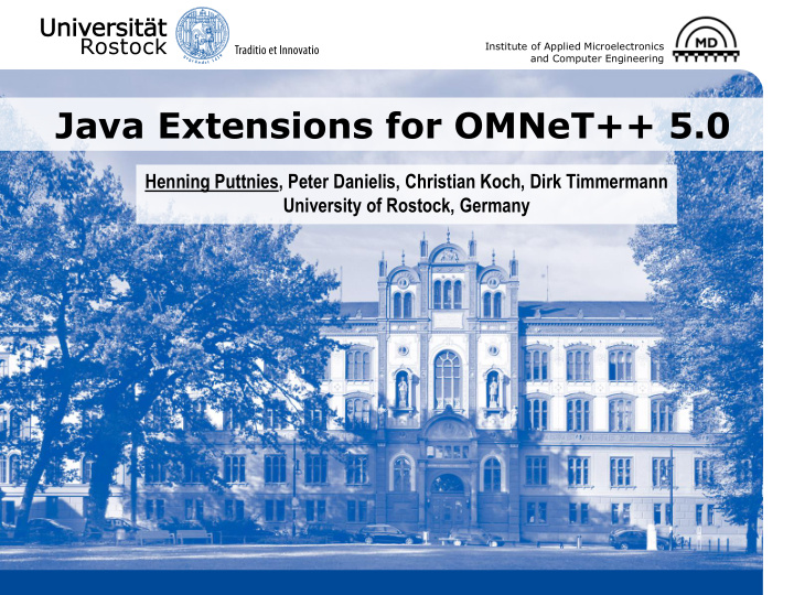 java extensions for omnet 5 0