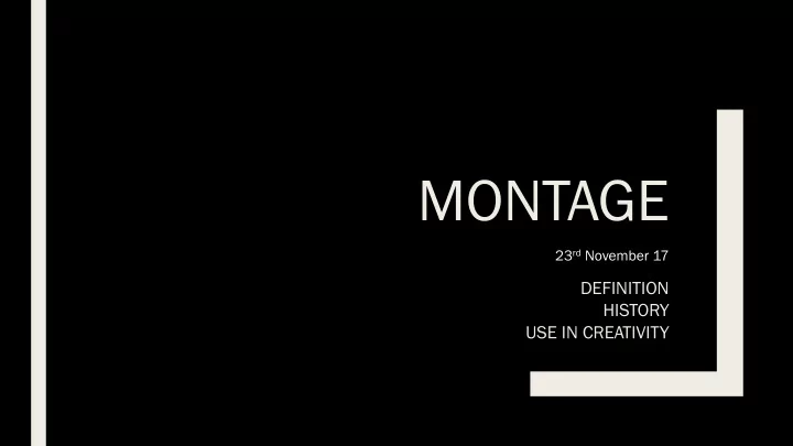 montage