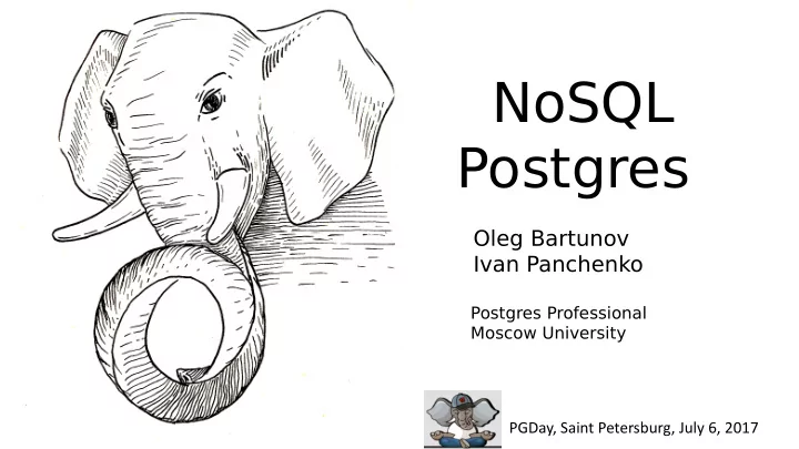 nosql postgres