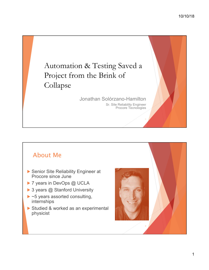 automation testing saved a project from the brink of