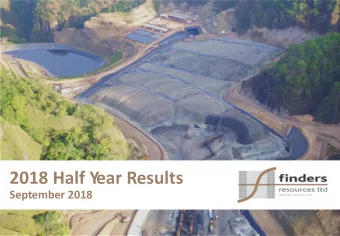 2018 Half Y  ear Results  September 2018  Disclaimer  This presentation (Presentation) has been