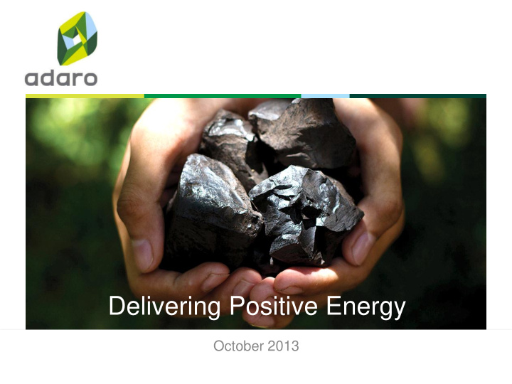 delivering positive energy