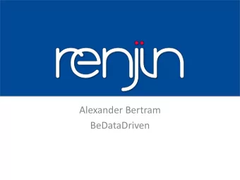 Renjin: The new R interpreter  built on the JVM  What?  Renjin is a new interpreter for the R