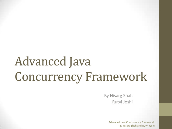 advanced java