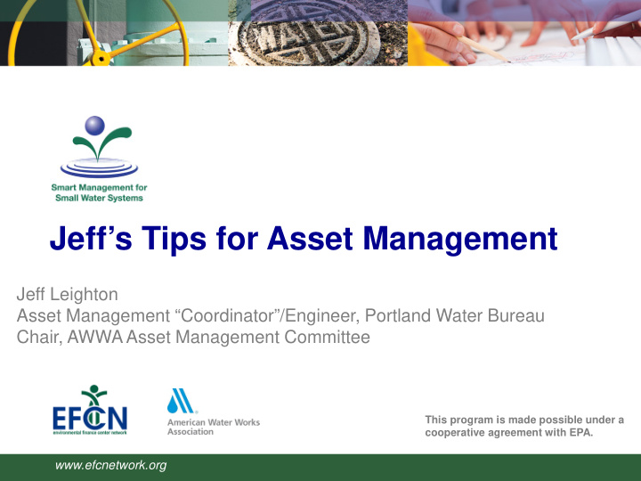 jeff s tips for asset management