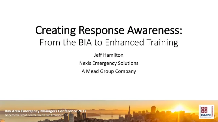 creating response awareness