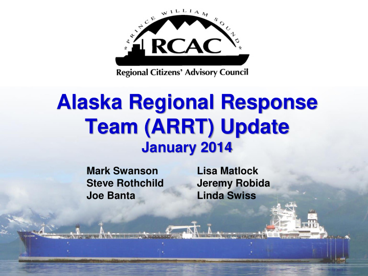 alaska regional response