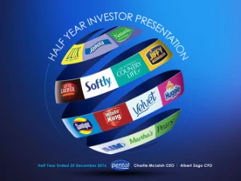 Todays Agenda  Pental Overview  Performance Update  Operational Update  Outlook  Appendix