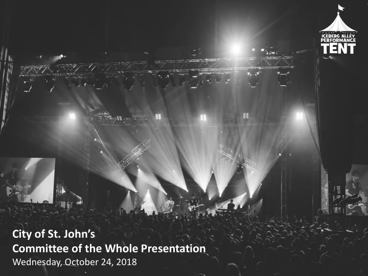 committee of the whole presentation