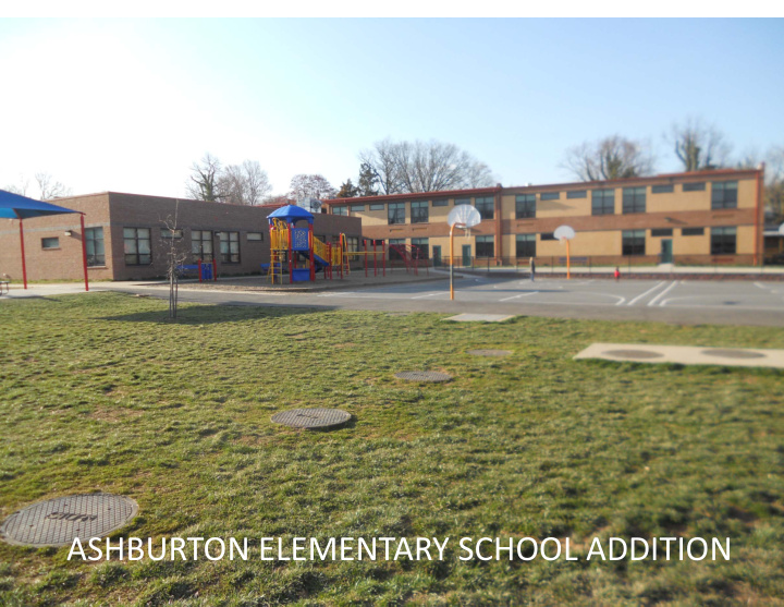 ashburton elementary school addition existing site plan