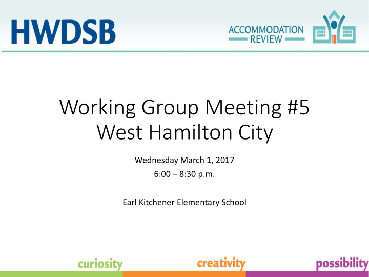 working group meeting 5