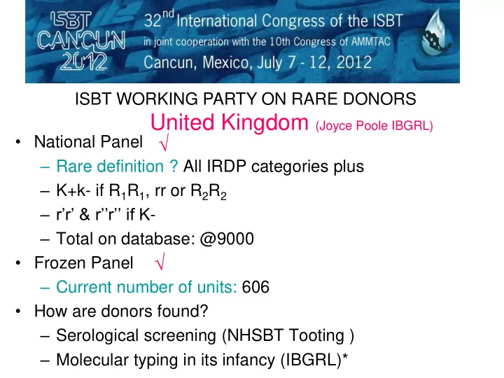 united kingdom joyce poole ibgrl