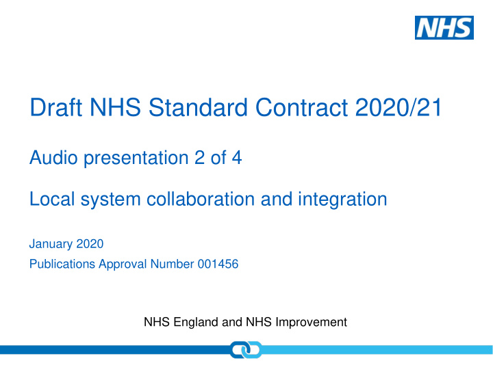 draft nhs standard contract 2020 21