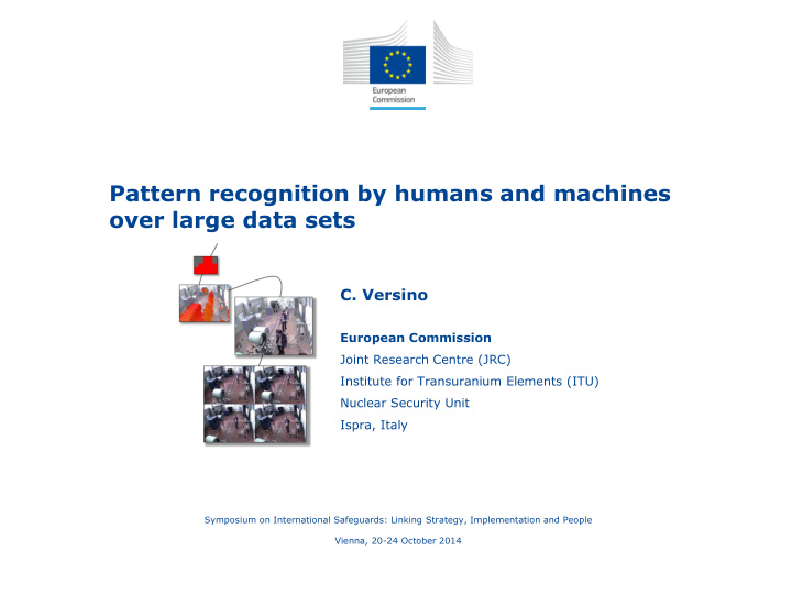 pattern recognition by humans and machines over large