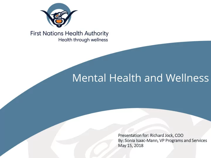 mental health and wellness