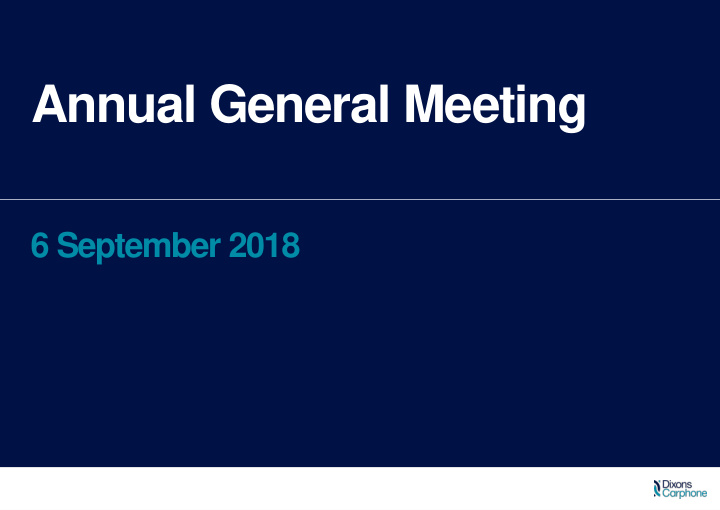 annual general meeting