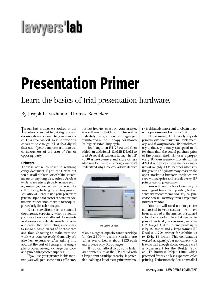 presentation primer