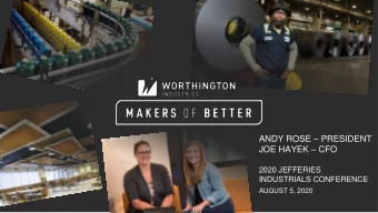 JOE HAYEK  CFO  2020 JEFFERIES  INDUSTRIALS CONFERENCE  AUGUST 5, 2020  S A F E  H A R B O R  S