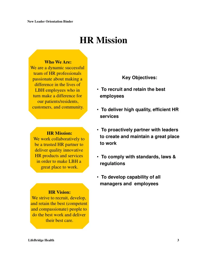 hr mission