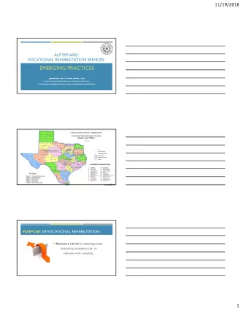 EMERGING PRACTICES  JENNIFER KAUT M.ED., BCBA, LBA  STATE NEURODEVELOPMENTAL DISORDERS SPECIALIST