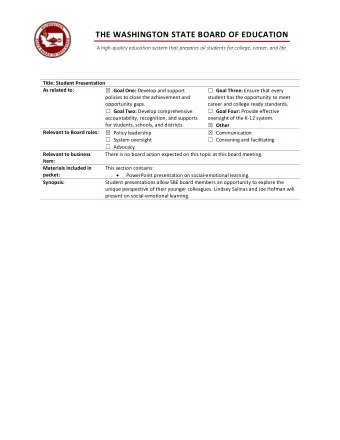 zyxwvutsrqponmlkjihgfedcbaZYXWVUTSRQPONMLKJIHGFEDCBA  THE WASHINGTON STATE BOARD OF EDUCATION  A