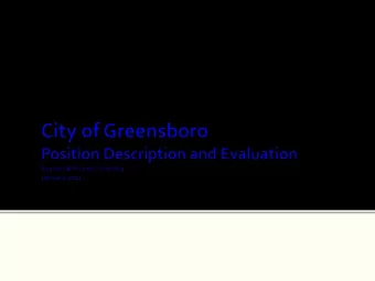 Introductions  Pat Boswell: HR Consultant, City of Greensboro  Deb Grigson :