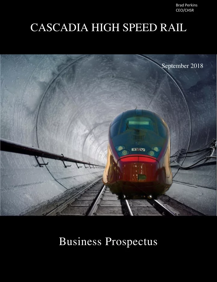 cascadia high speed rail