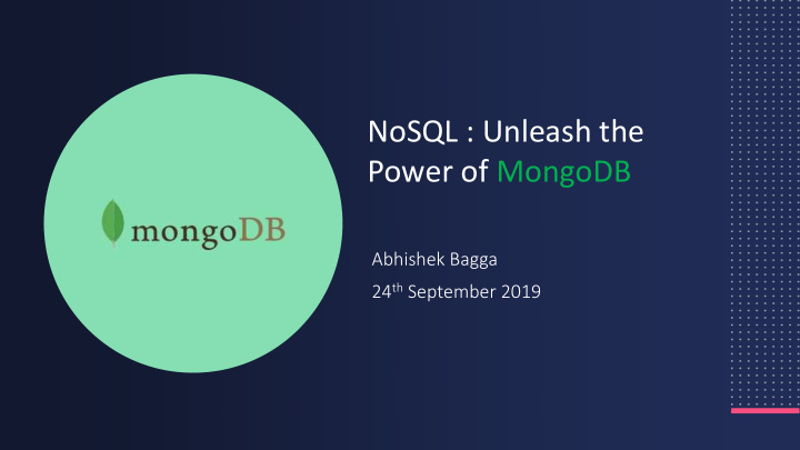 nosql unleash the power of mongodb