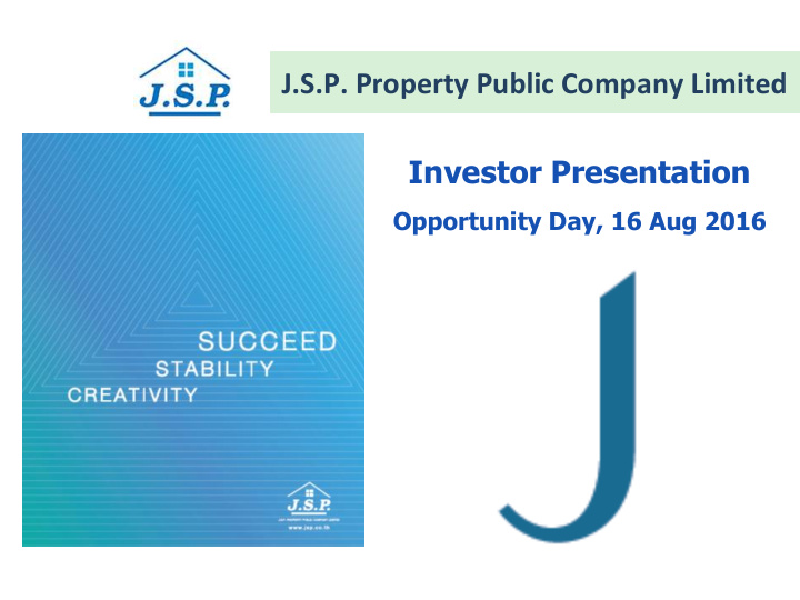 j s p property public company limited