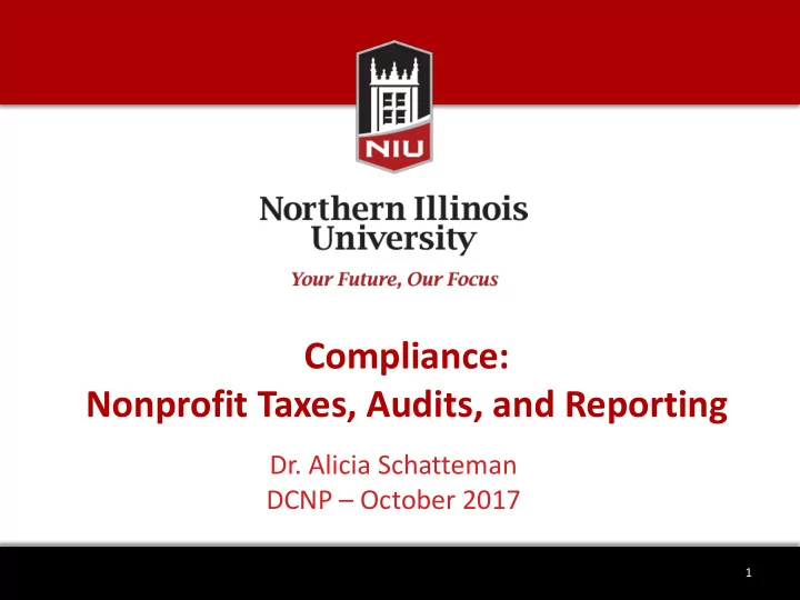 compliance nonprofit taxes audits and reporting