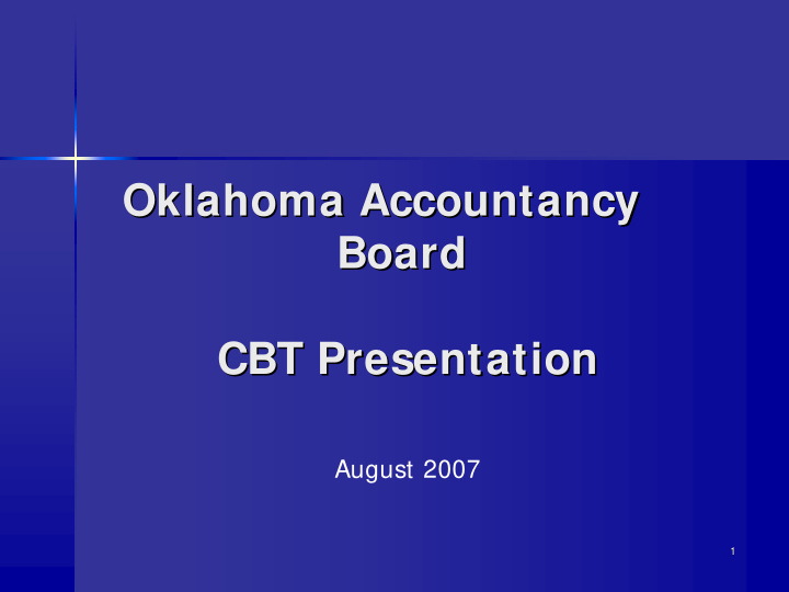 oklahoma accountancy oklahoma accountancy board board cbt