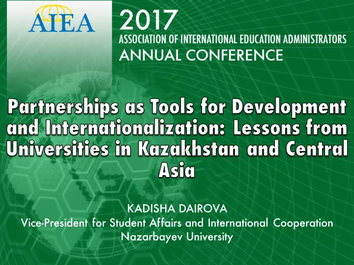 kadisha dairova vice president for student affairs and