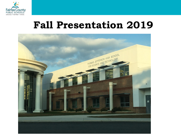 fall presentation 2019 agenda