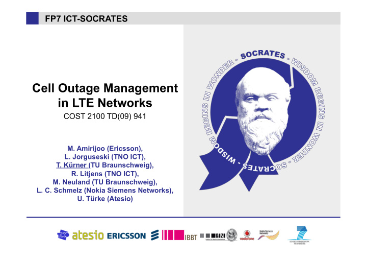 cell outage management in lte networks
