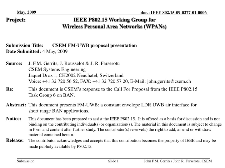 project ieee p802 15 working group for