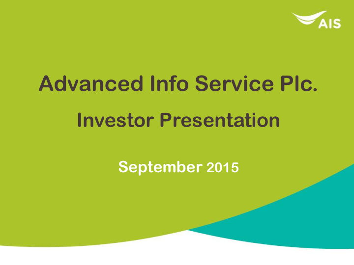advanced info service plc