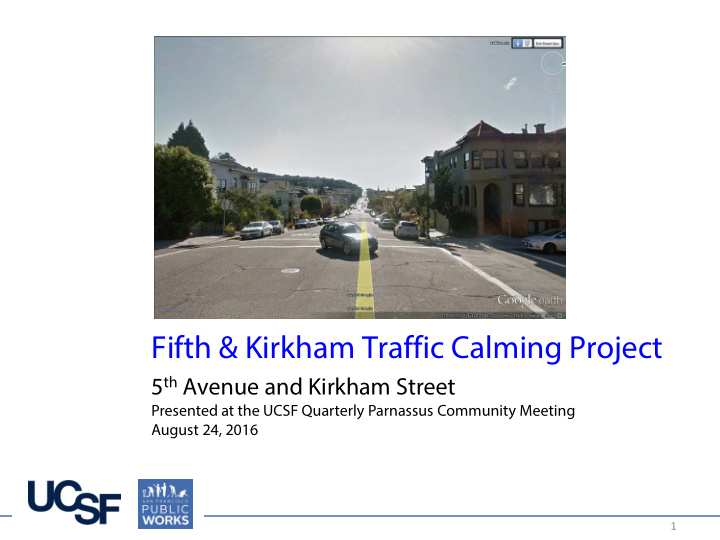 fifth kirkham traffic calming project