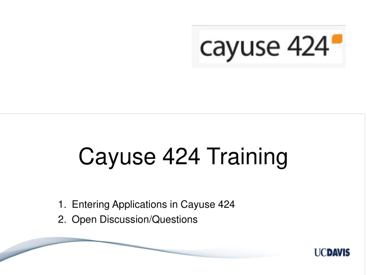 cayuse 424 training