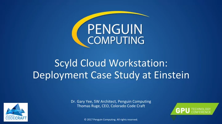 scyld cloud workstation