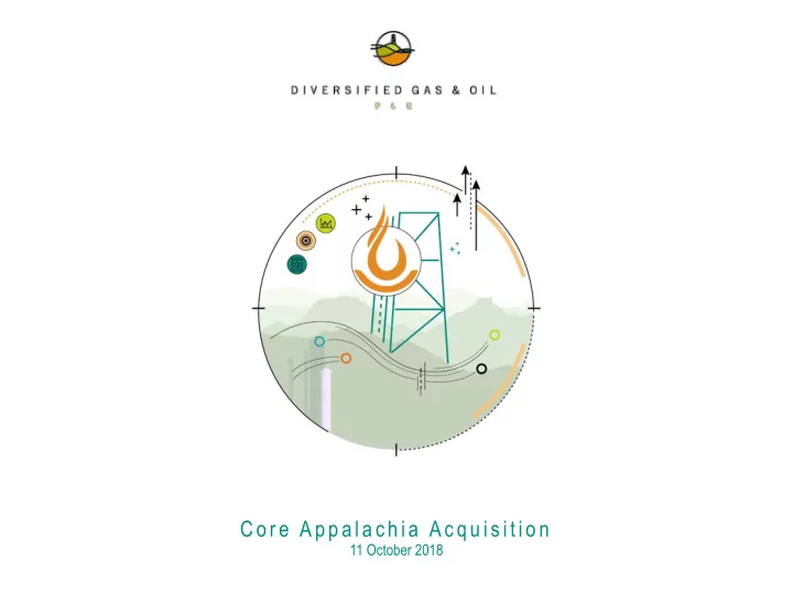 cor e appalachia acquisition