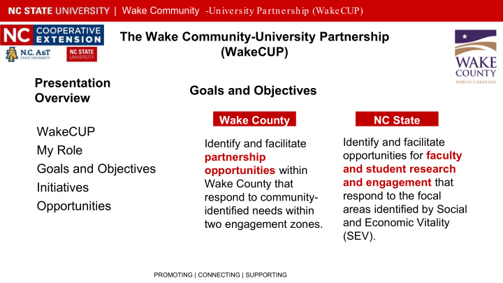 the wake community university partnership wakecup