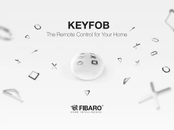 KEYFOB  The Remote Control for Your Home  IDEALLY DESIGNED  KeyFob was designed with precise