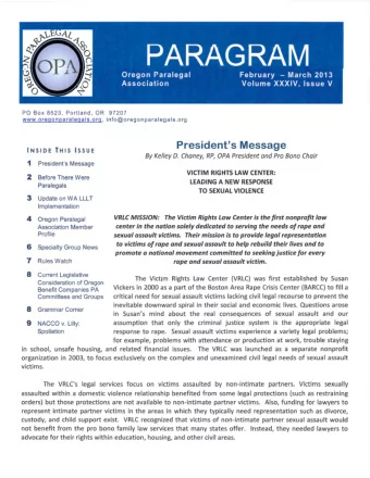 Page 8  The Paragram Under the proposed new law, benefit companies may amend their articles and no