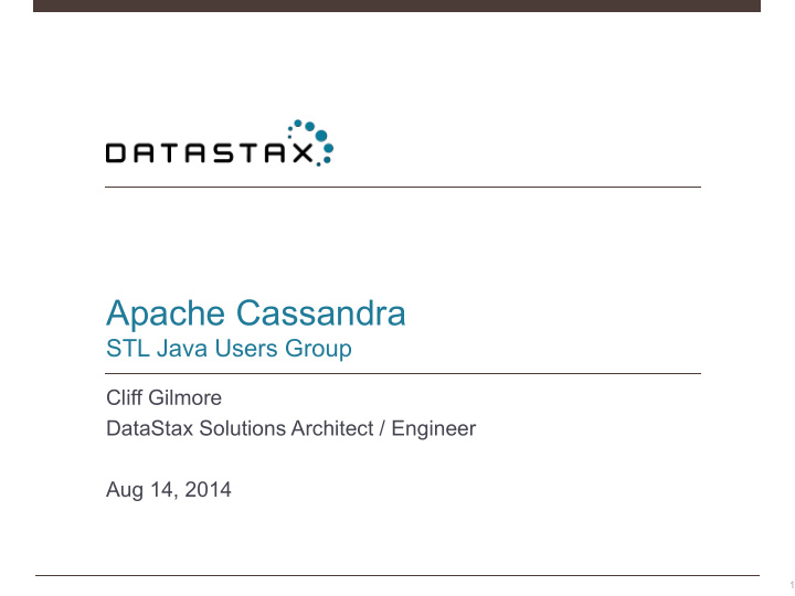 apache cassandra